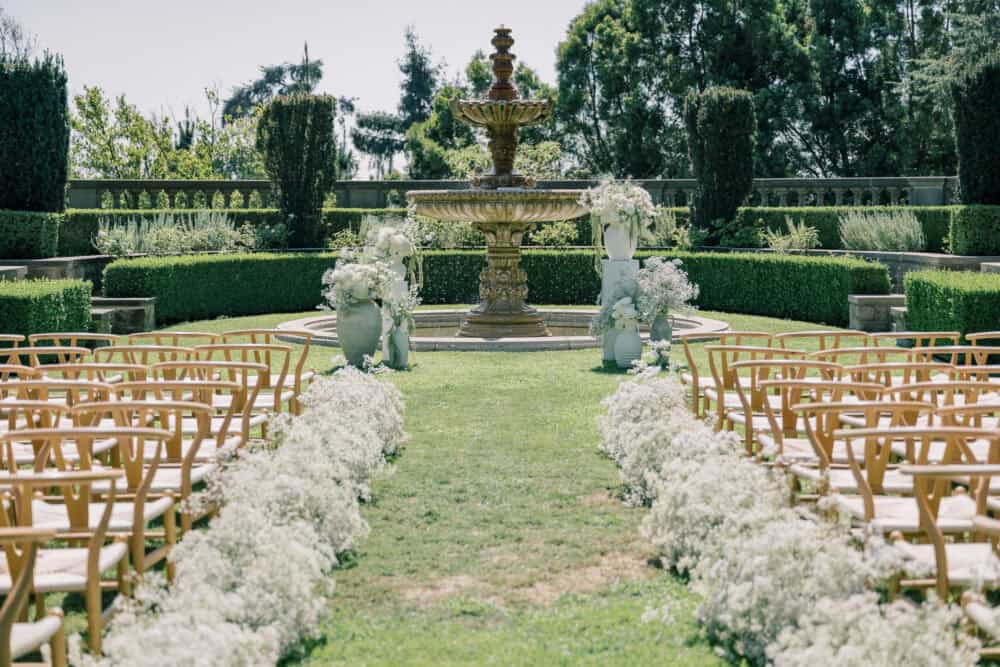 Wedding at Greystone Mansion, Beverly Hills, by Rivelle Media