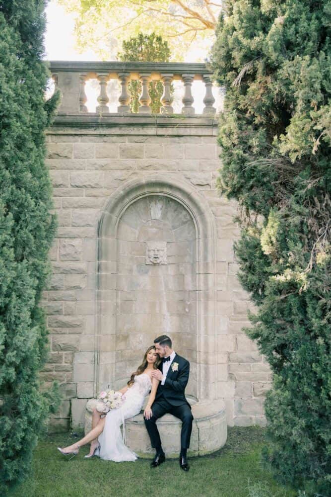 Wedding at Greystone Mansion, Beverly Hills, by Rivelle Media