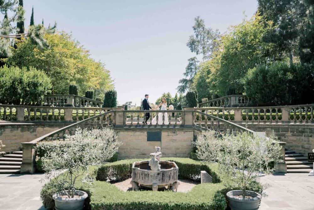 Wedding at Greystone Mansion, Beverly Hills, by Rivelle Media