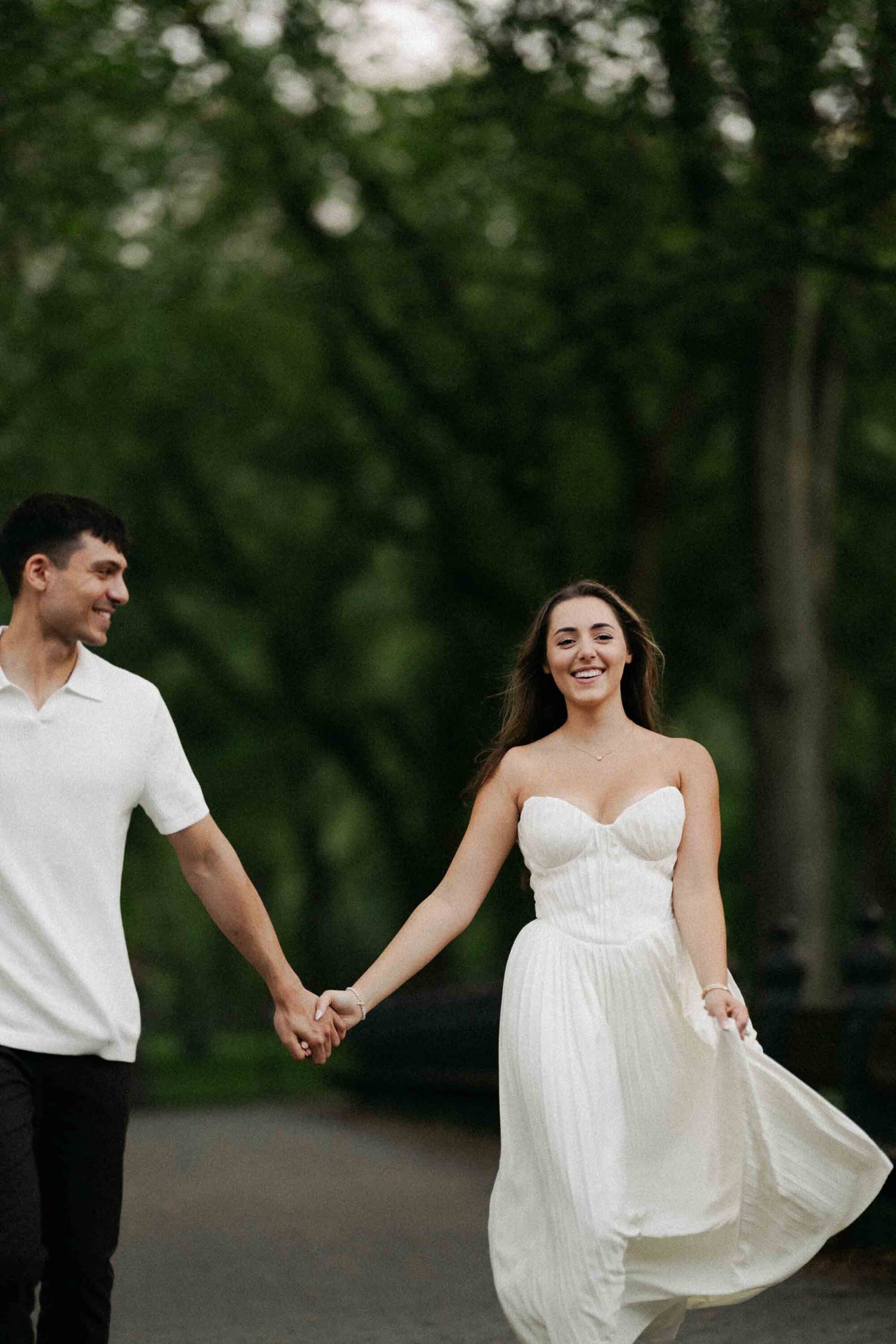 Central Park engagement photos of Celena and Cameron in New York City
