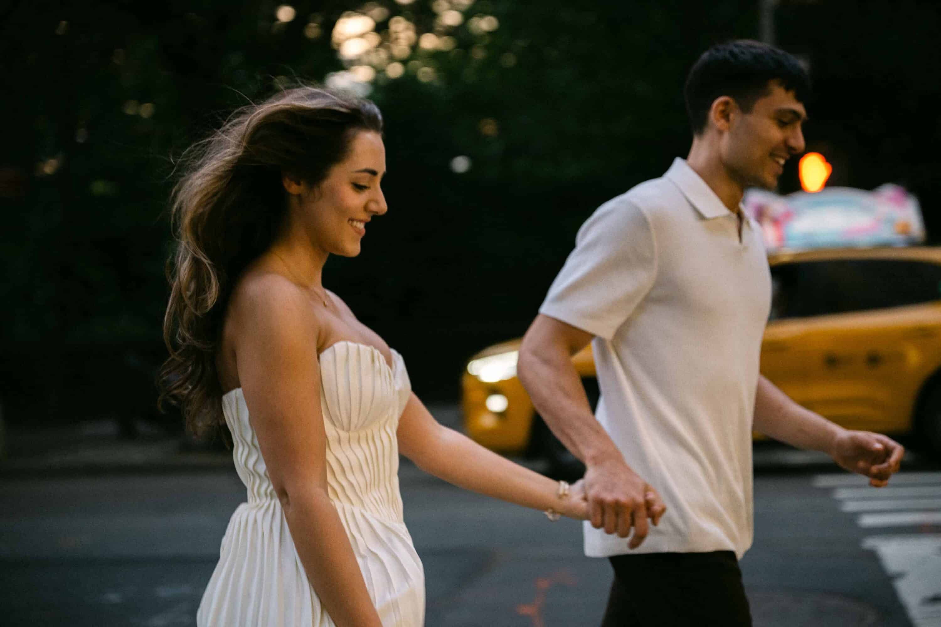 Relaxed, natural engagement photography in Central Park, NYC