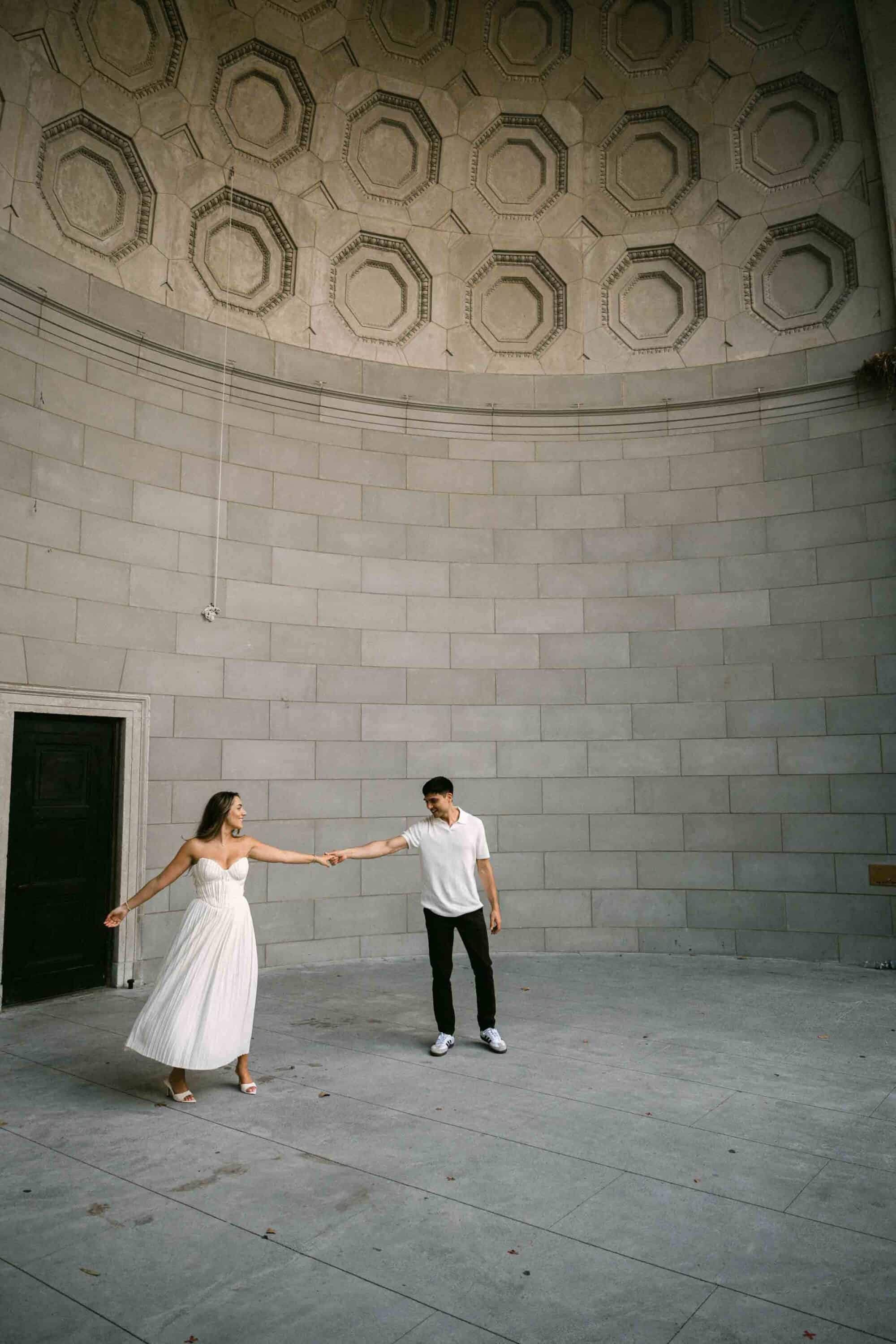 Relaxed, natural engagement photography in Central Park, NYC