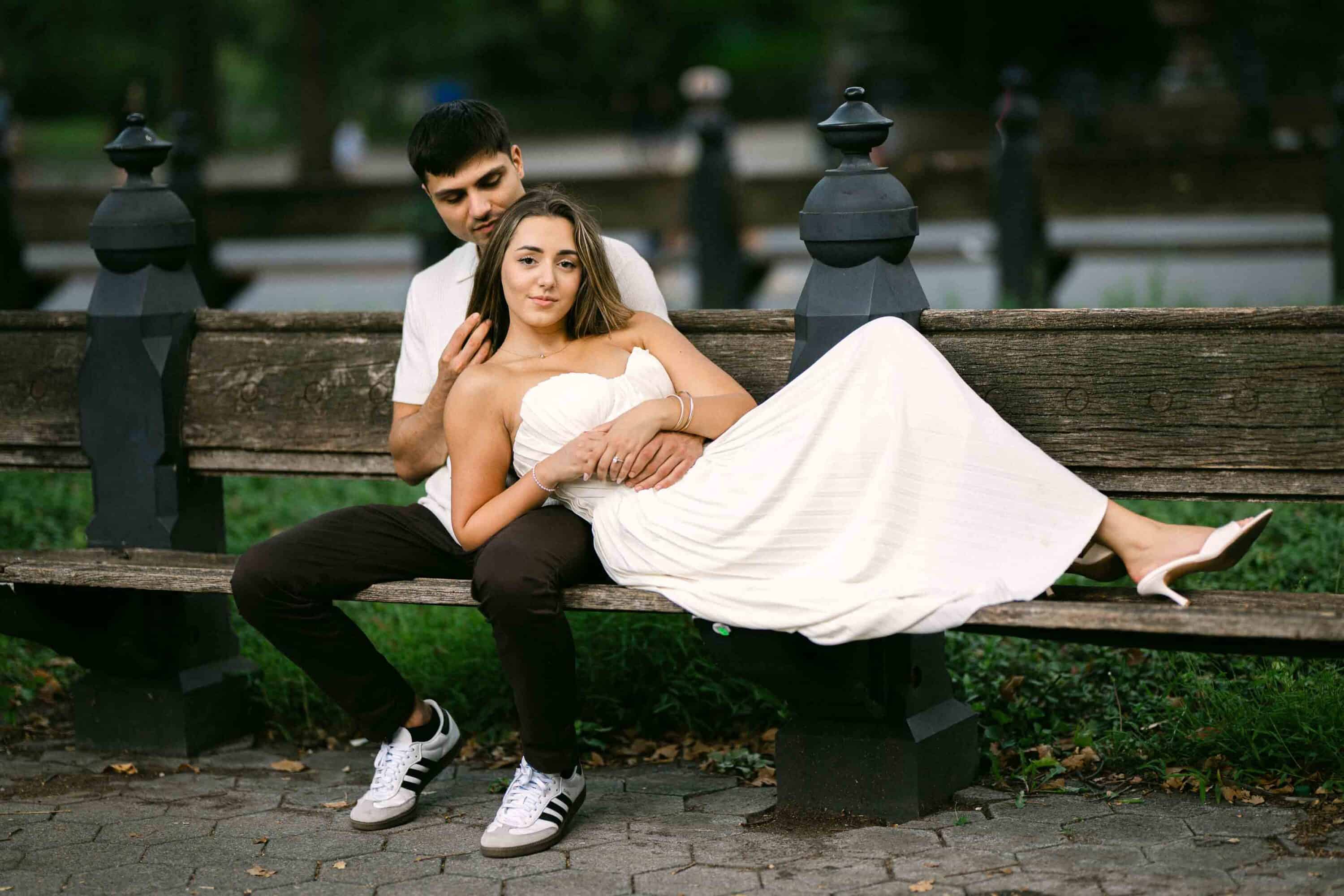 Relaxed, natural engagement photography in Central Park, NYC