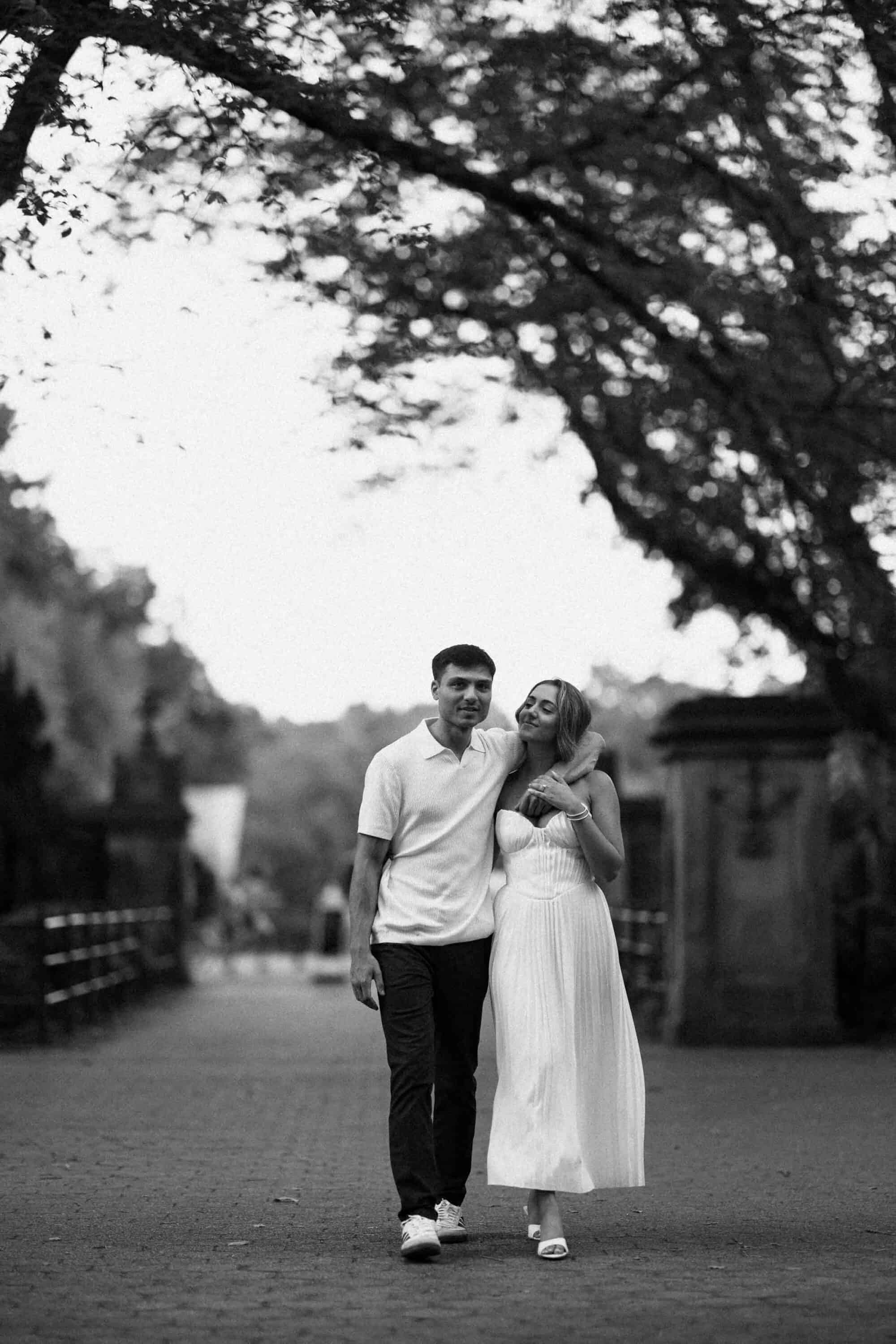 Editorial engagement photography in Central Park, New York
