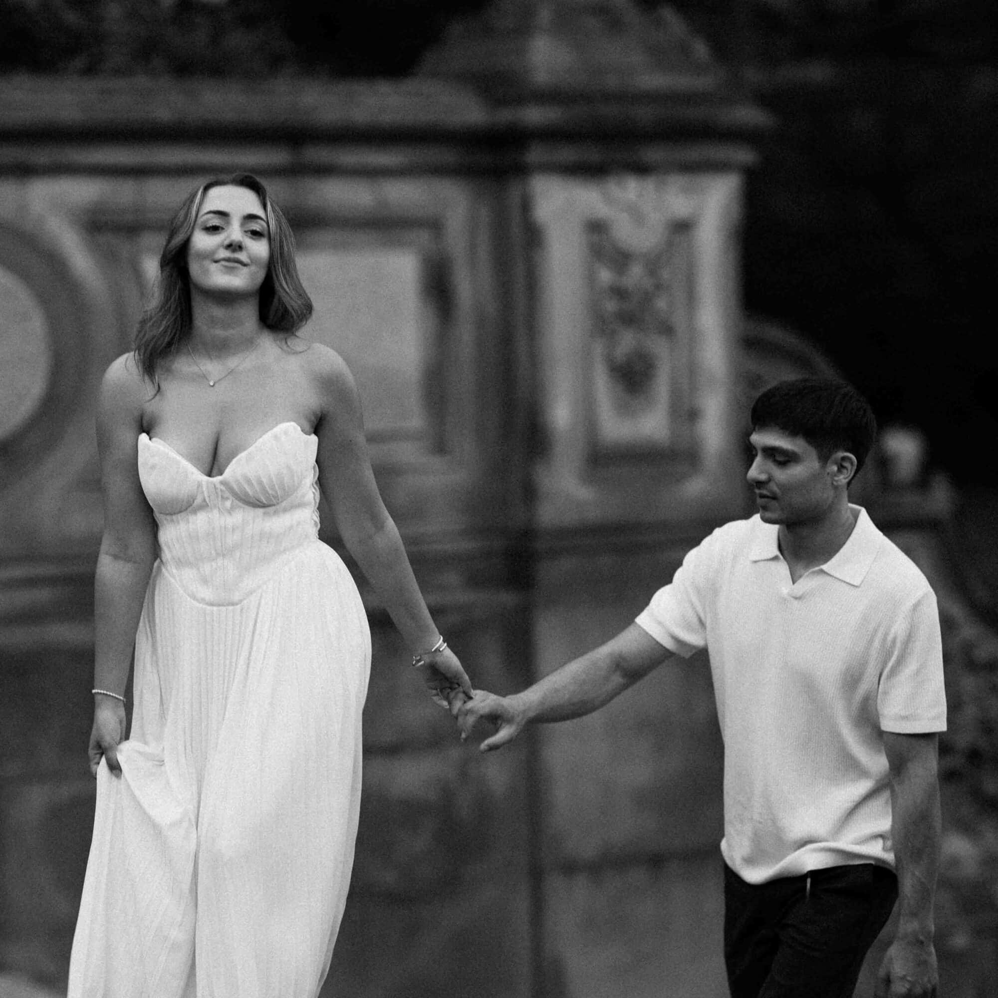 Relaxed, natural engagement photography in Central Park, NYC