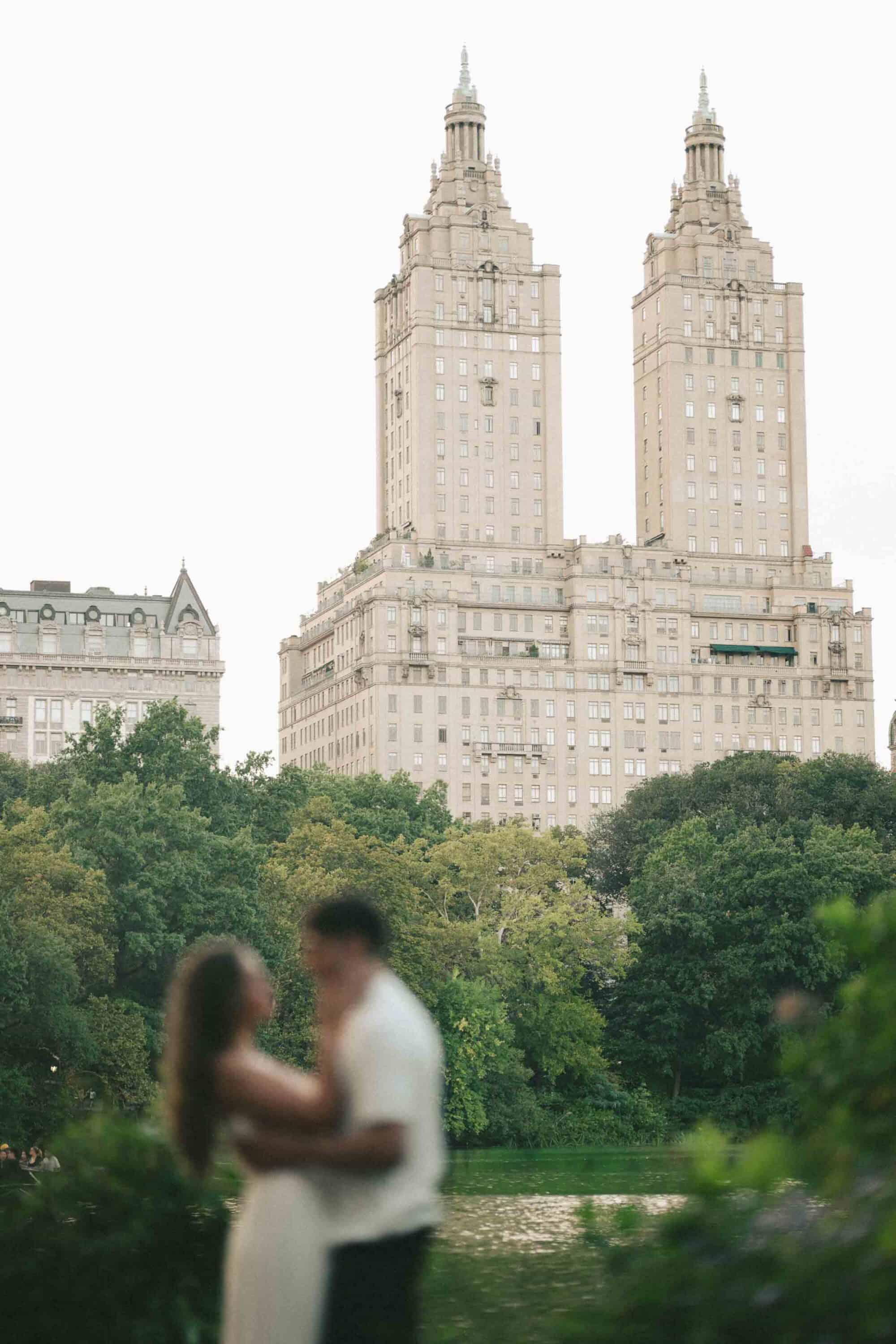 Central Park engagement photos of Celena and Cameron in New York City