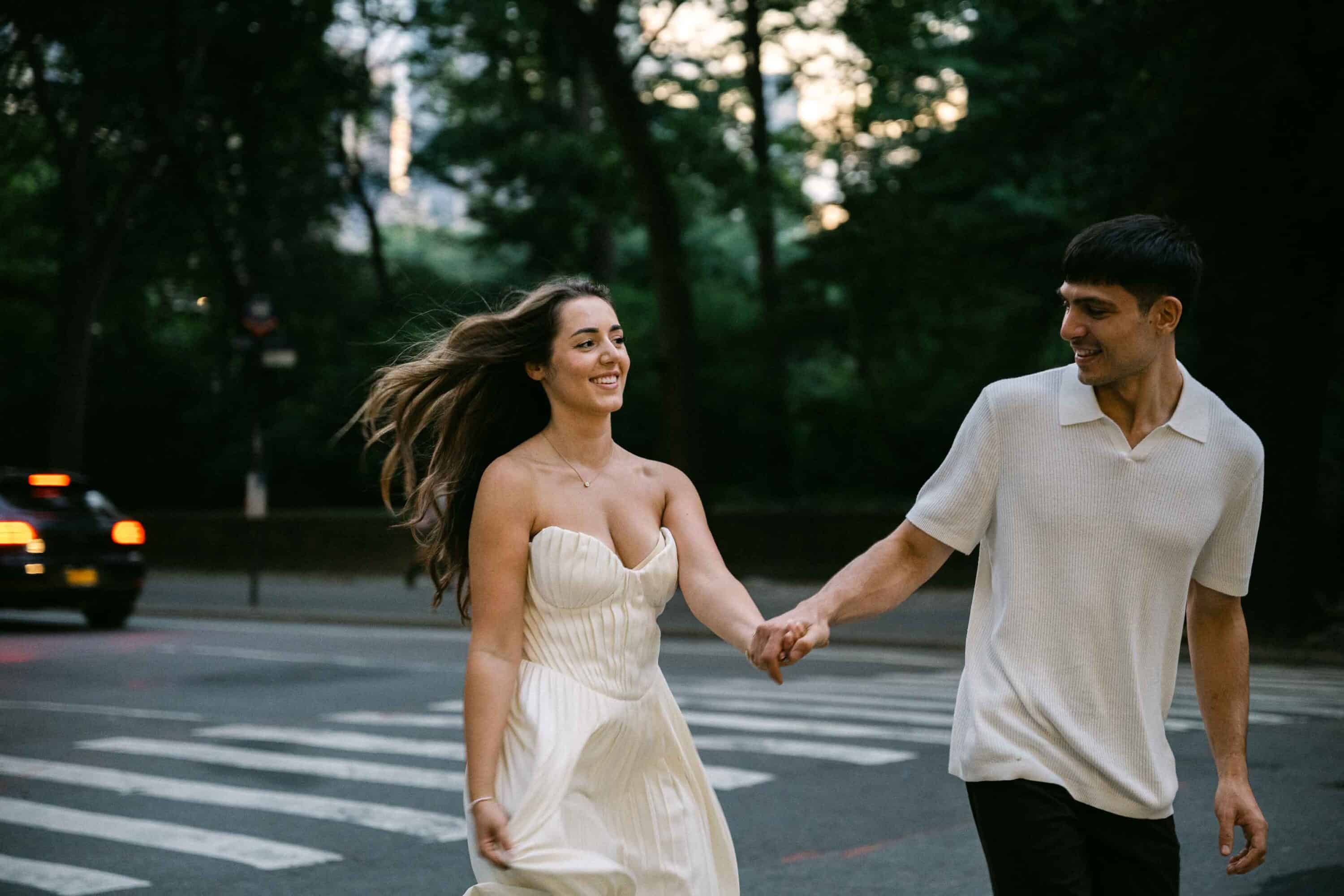 Editorial engagement photography in Central Park, New York