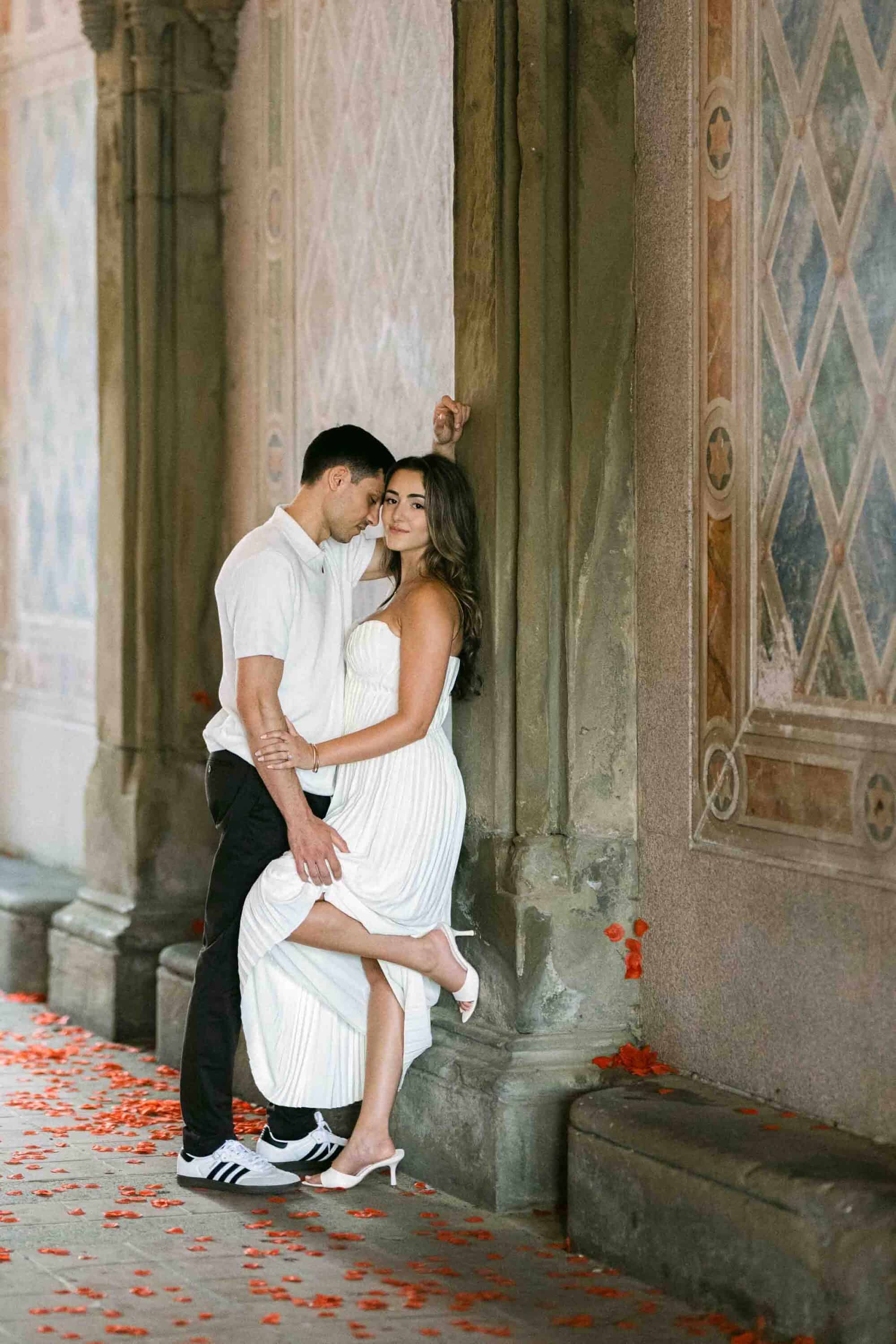 Effortless documentary engagement session in Central Park, New York City
