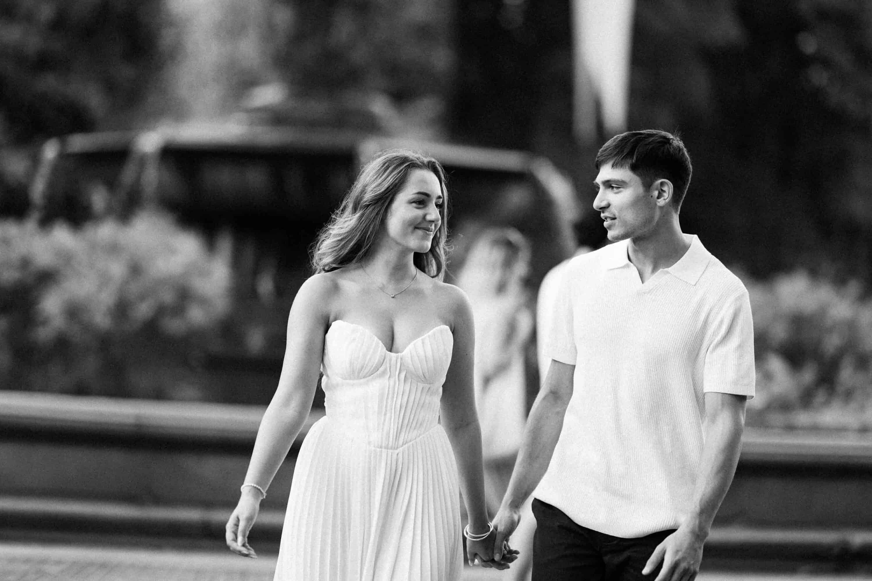 Editorial engagement photography in Central Park, New York