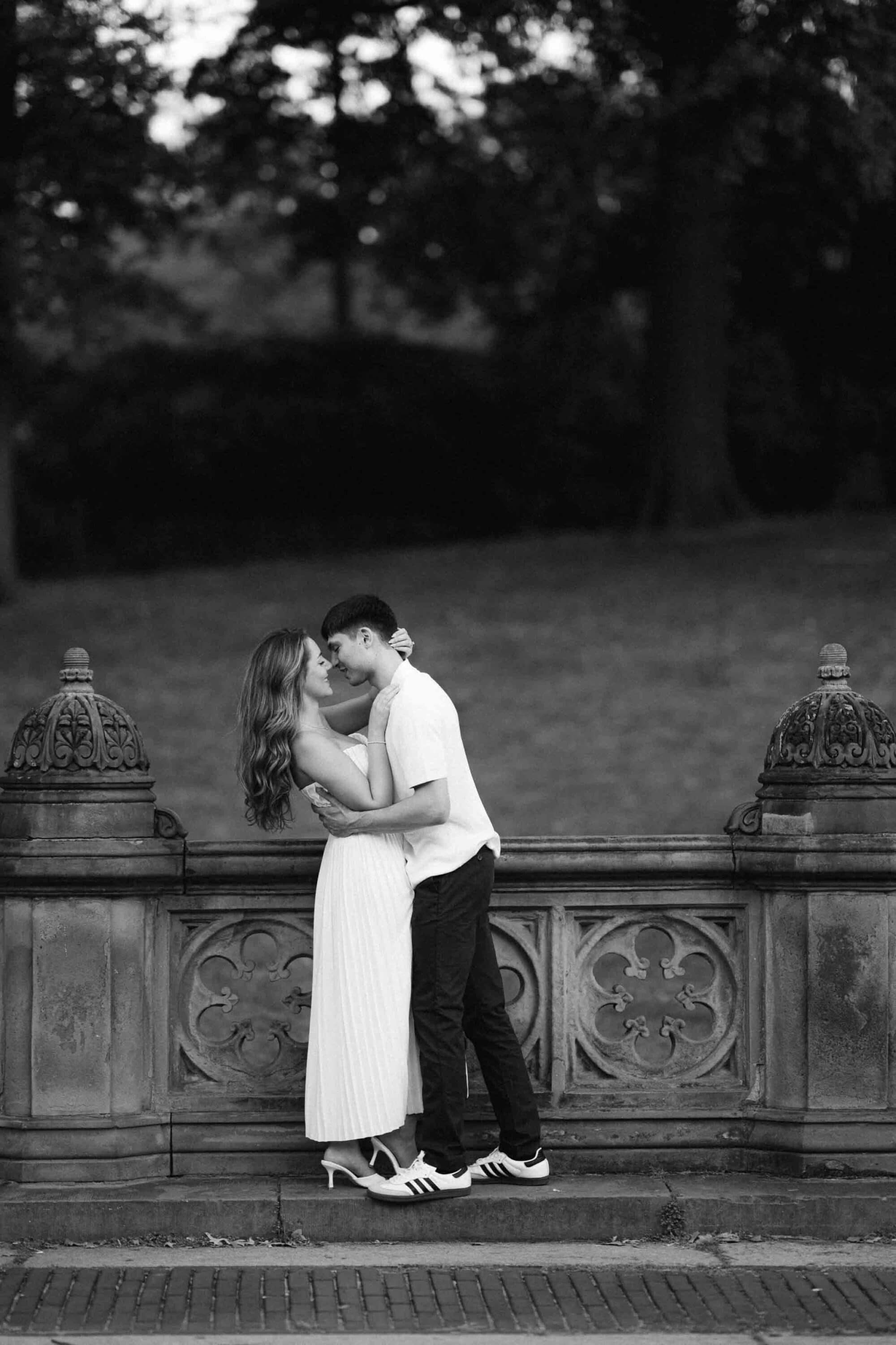 Relaxed, natural engagement photography in Central Park, NYC